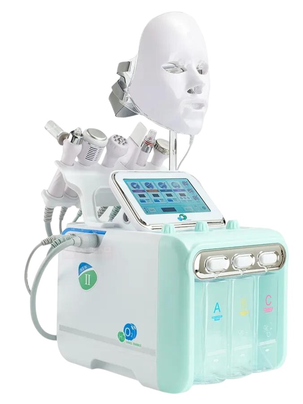 Professional Women’s Skincare Hydro Facial Machine - Mint White